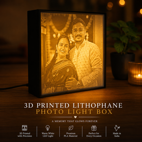 3D Printed Lithophane Photo Light Box