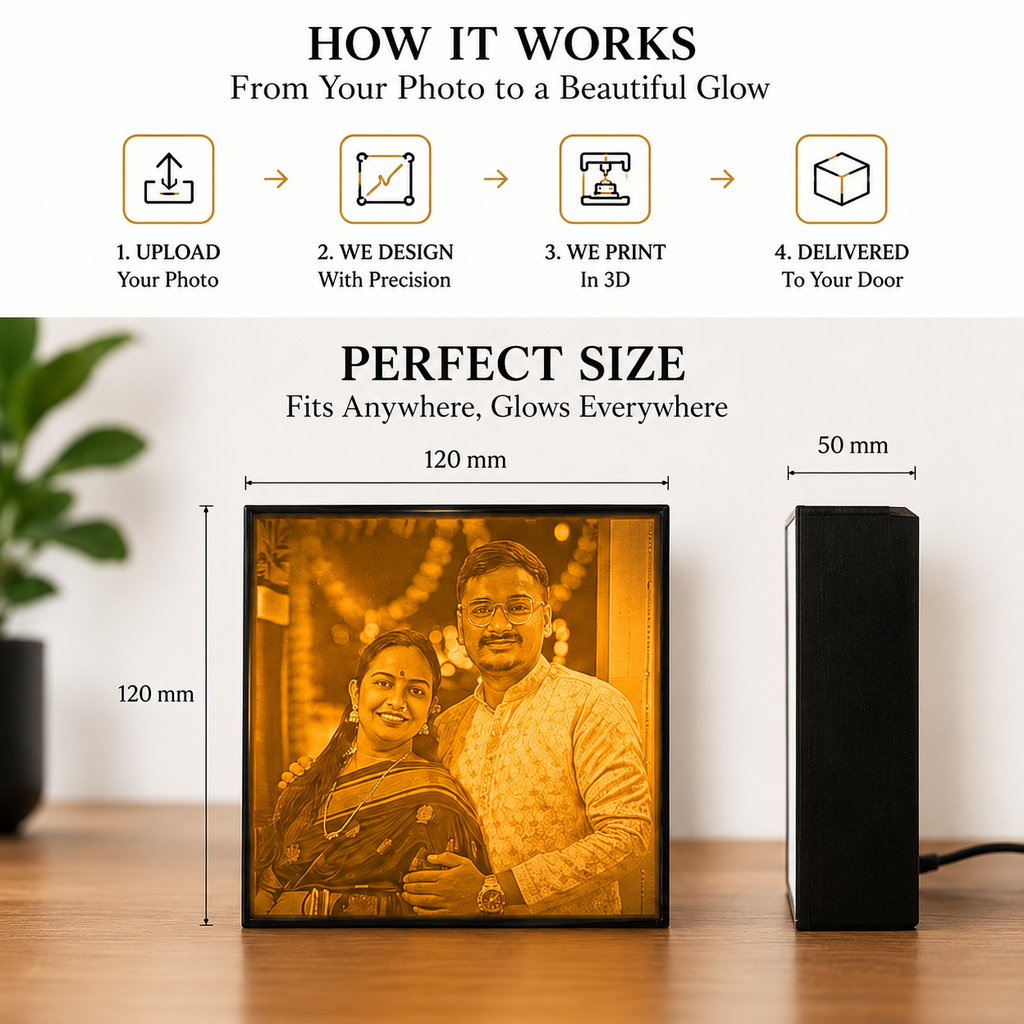 3D Printed Lithophane Photo Light Box