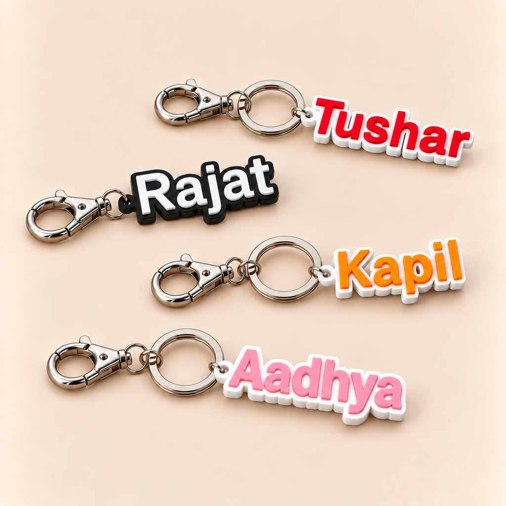 Personalized 3D Name Keychain Pack of 3 by Keepsa - photo 1