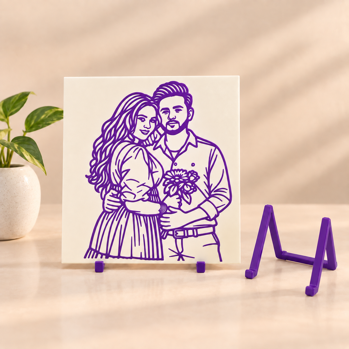 Personalized 3D Line Art Portrait by Keepsa - photo 9