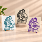 Personalized 3D Line Art Portrait by Keepsa - photo 1
