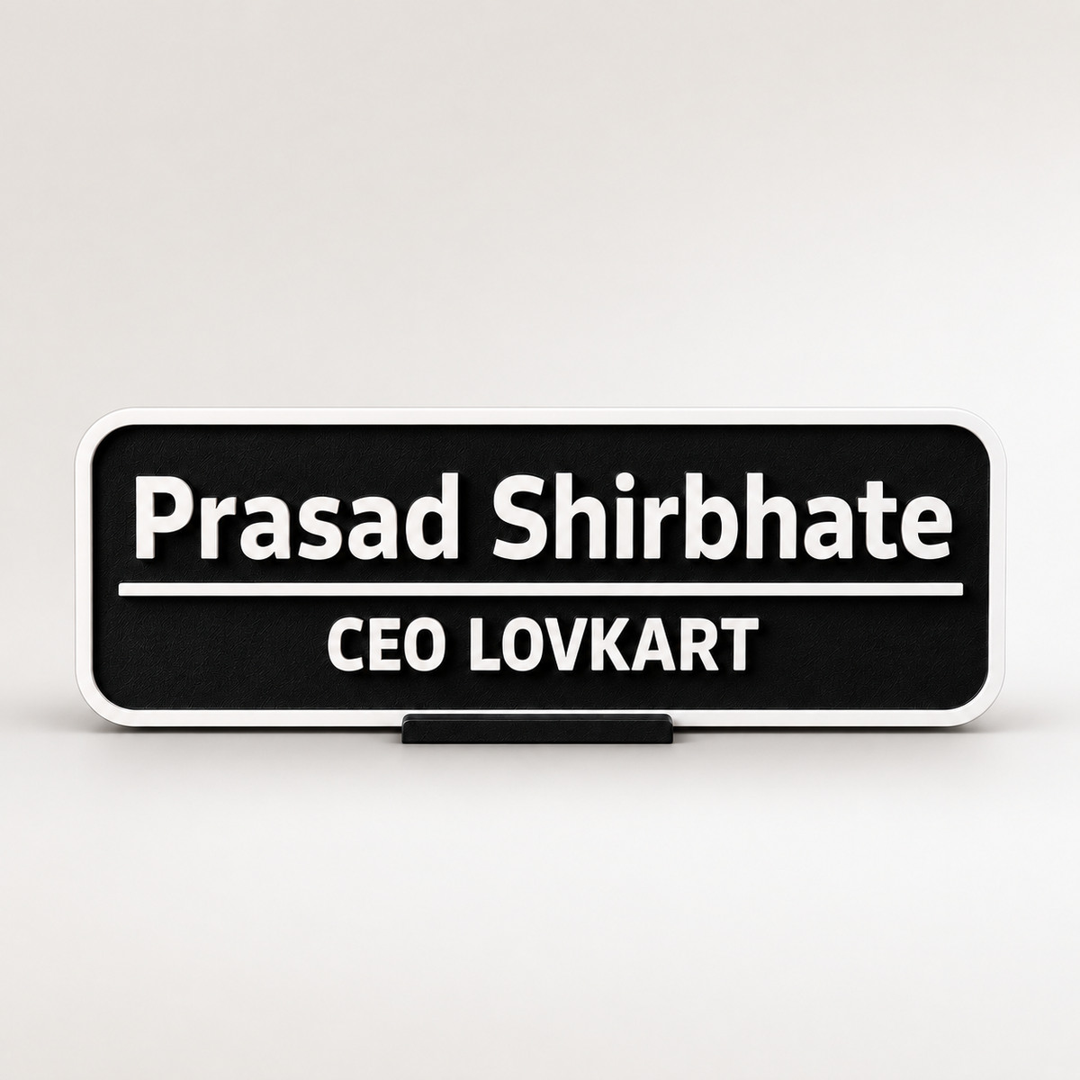 Personalized 3D Desk Nameplate by Keepsa - photo 1