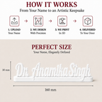 Personalized 3D Sweeping Nameplate by Keepsa - photo 2