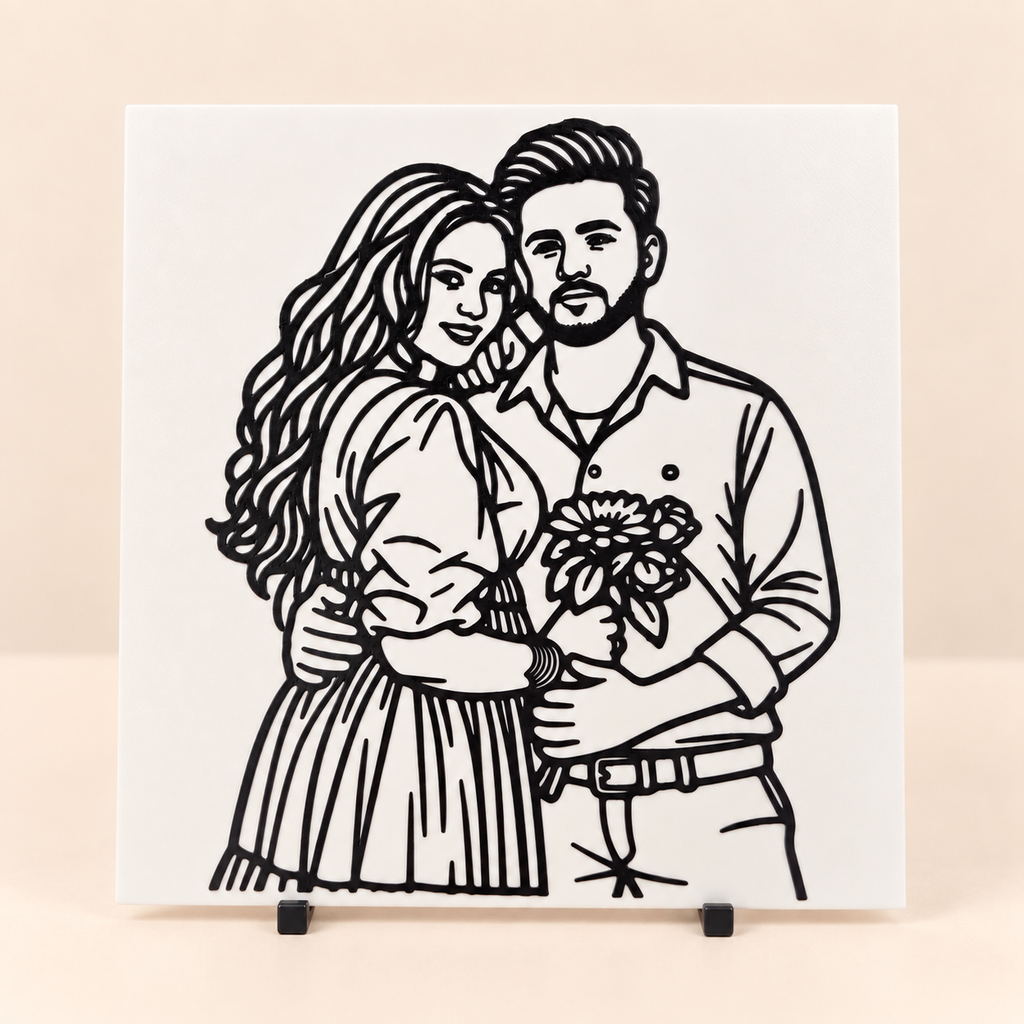 Personalized 3D Line Art Portrait by Keepsa - photo 2