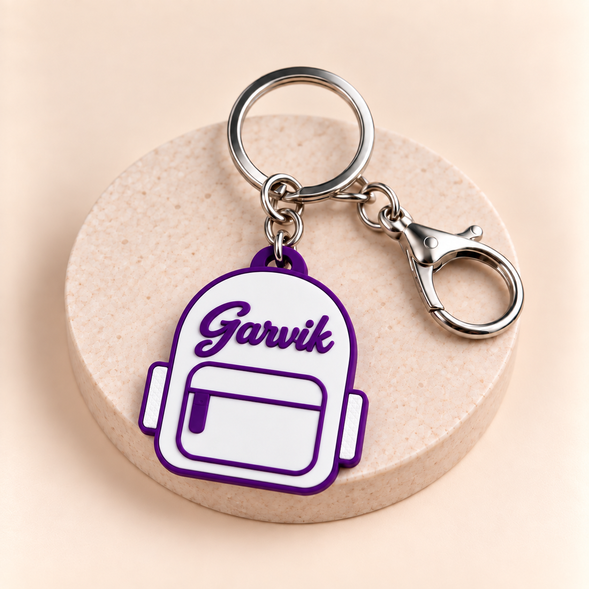 Personalized Backpack Name Keychain Pack of 2 by Keepsa - photo 11