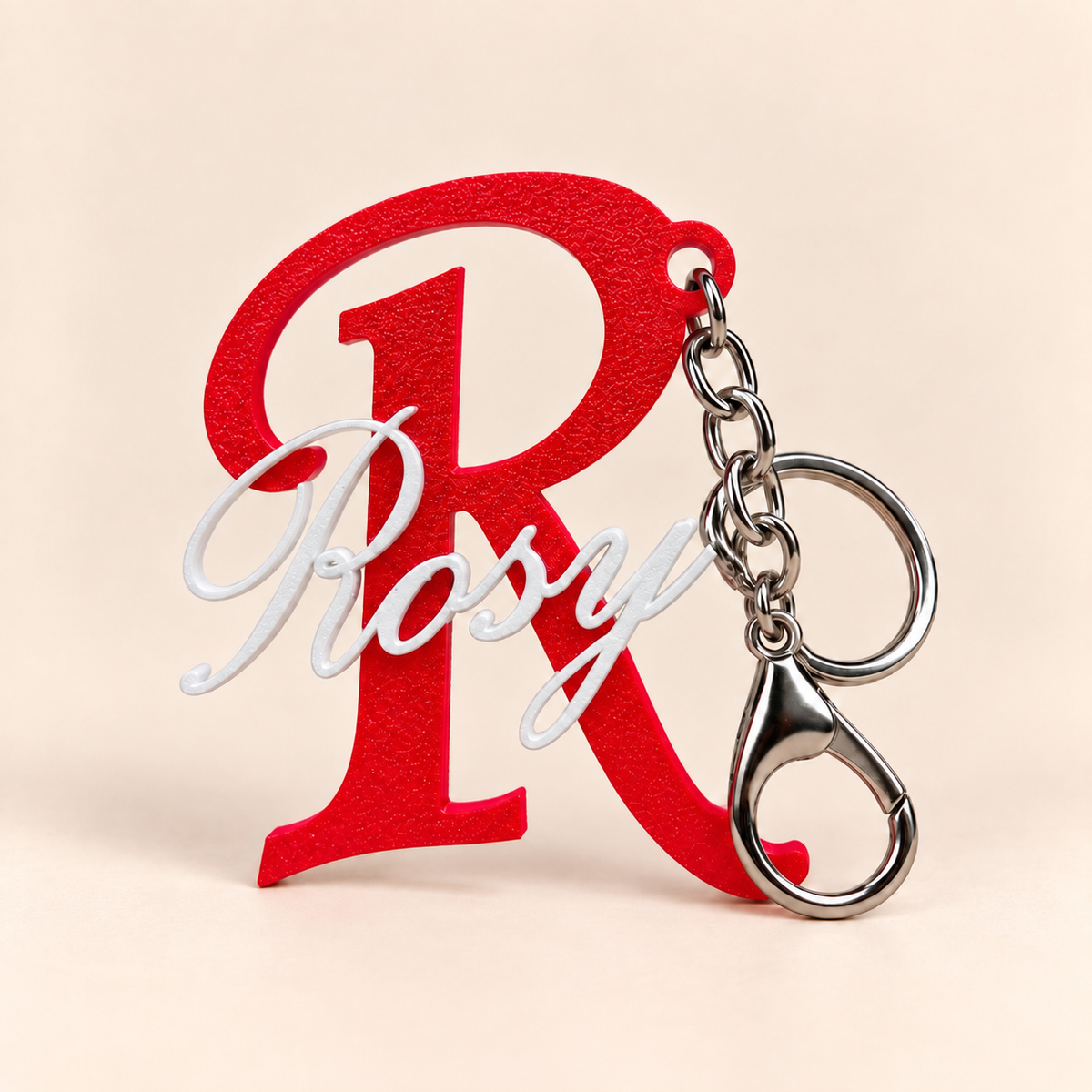 Personalized Name and Initial Charm Keychain by Keepsa - photo 2
