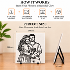 Personalized 3D Line Art Portrait by Keepsa - photo 4