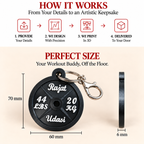 Personalized Gym Weight Plate Keychain by Keepsa - photo 10