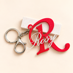 Personalized Name and Initial Charm Keychain by Keepsa - photo 4