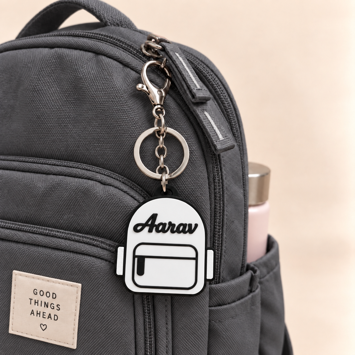 Personalized Backpack Name Keychain Pack of 2 by Keepsa - photo 6