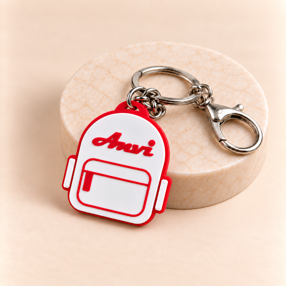 Personalized Backpack Name Keychain Pack of 2 by Keepsa - photo 8