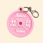 Personalized Gym Weight Plate Keychain by Keepsa - photo 9