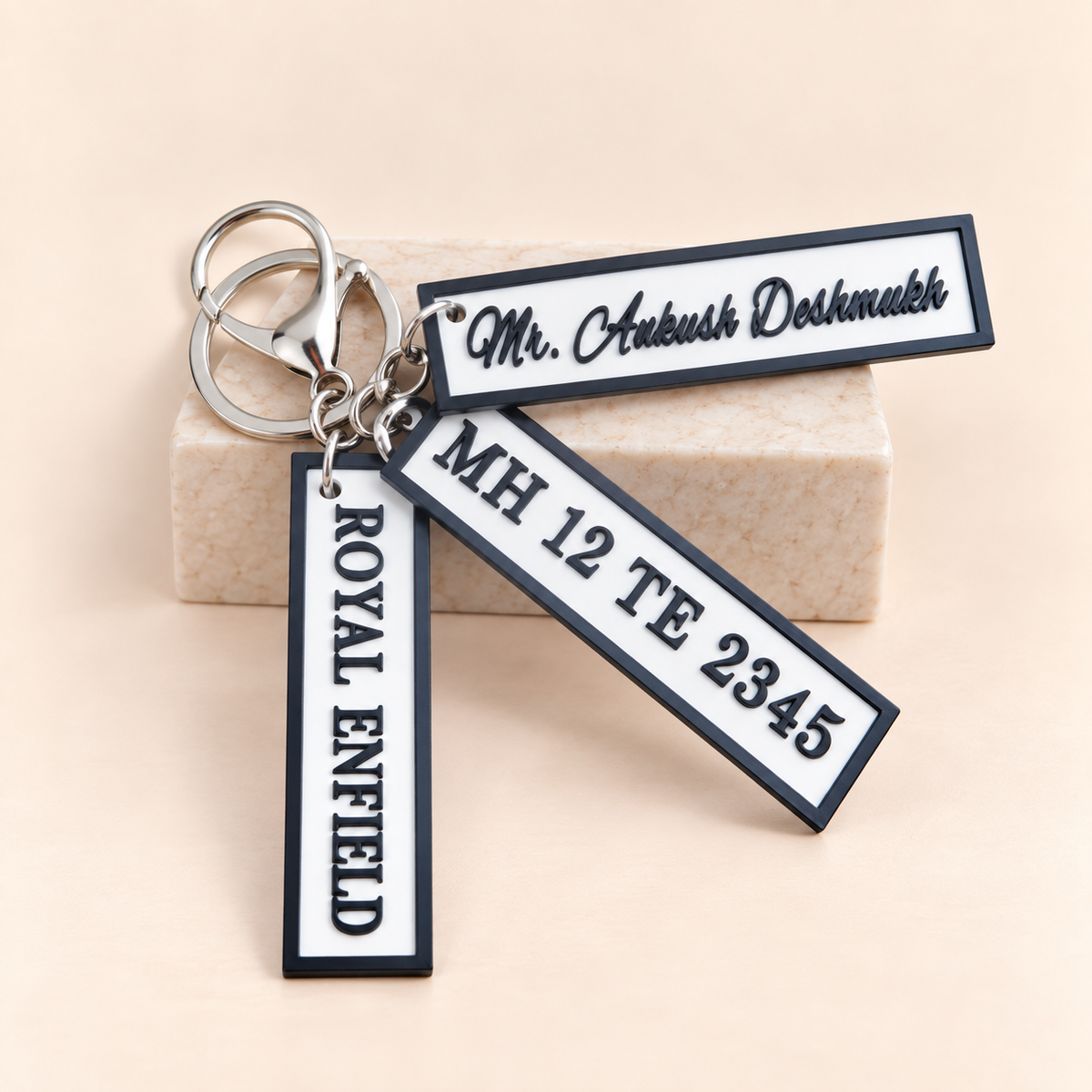 Personalized Vehicle Number Plate Keychain by Keepsa - photo 2