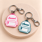 Personalized Backpack Name Keychain Pack of 2 by Keepsa - photo 1