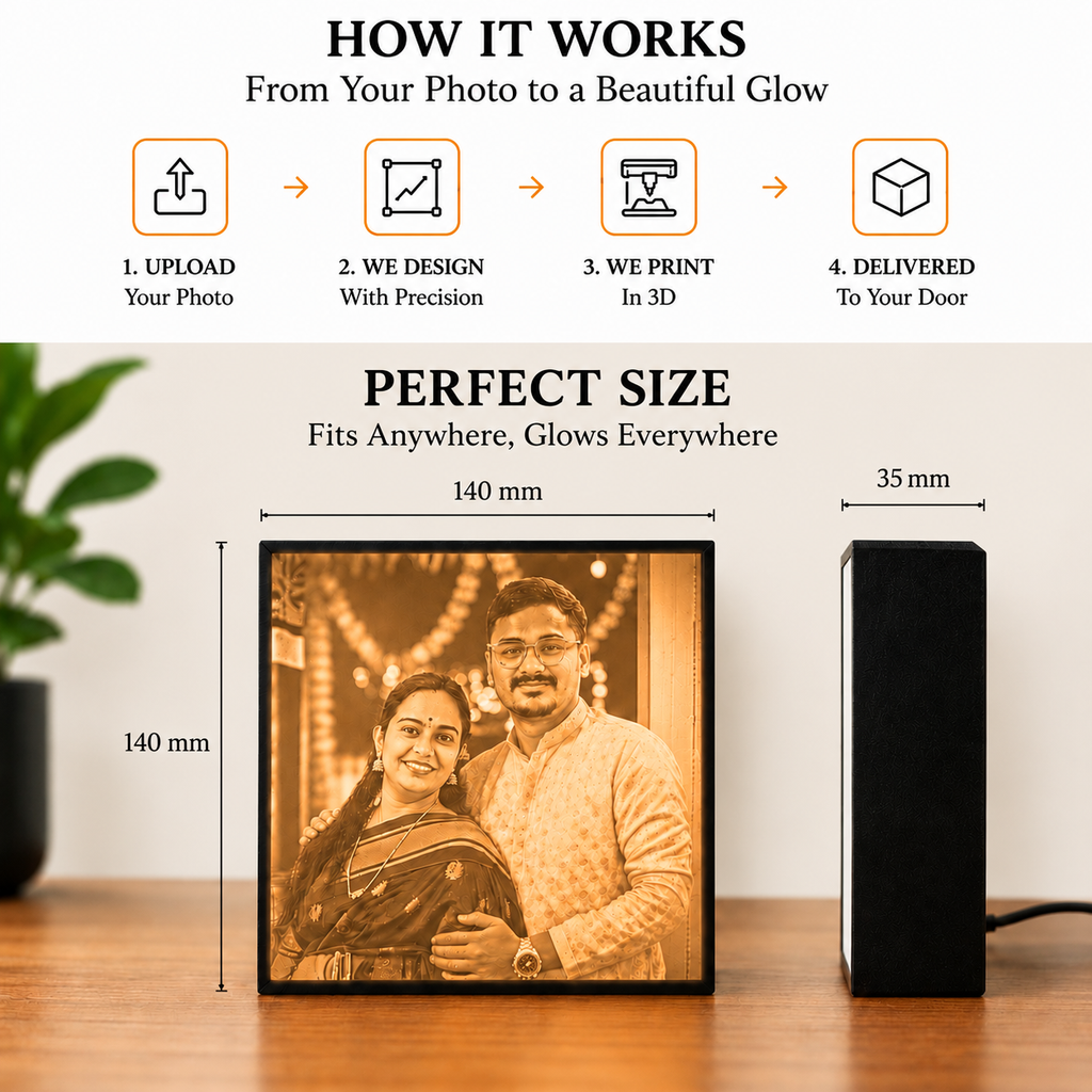 Personalized Lithophane Photo Light Box by Keepsa - photo 4